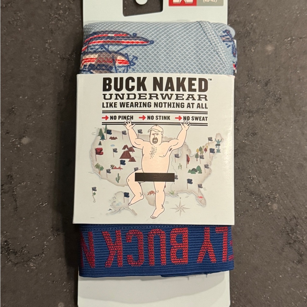 Buck Naked XL Boxer Briefs - Airplanes